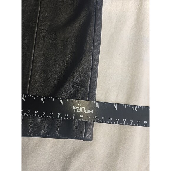 Croft and Barrow Lambskin Leather Pants Women's Size 8 Straight Lined High Waist - Picture 10 of 12